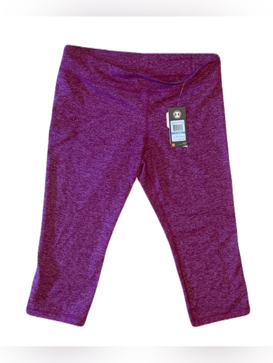 Under Armour Pants - NWT Under Armour Women’s Marled Plum Capri Leggings- Size XL